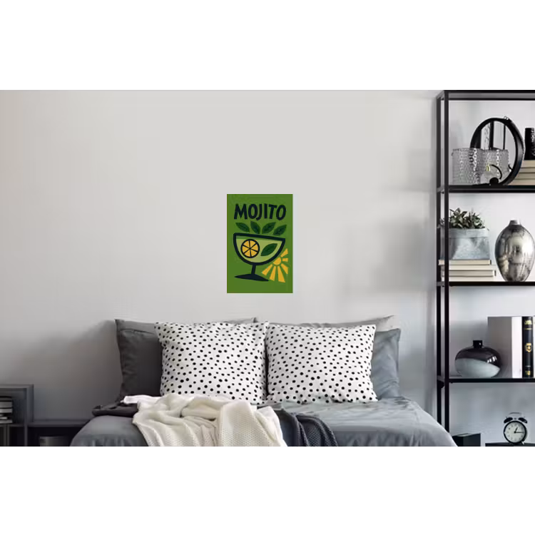 Muursticker - Mojito - Cocktail - Citroen - Groen — 5