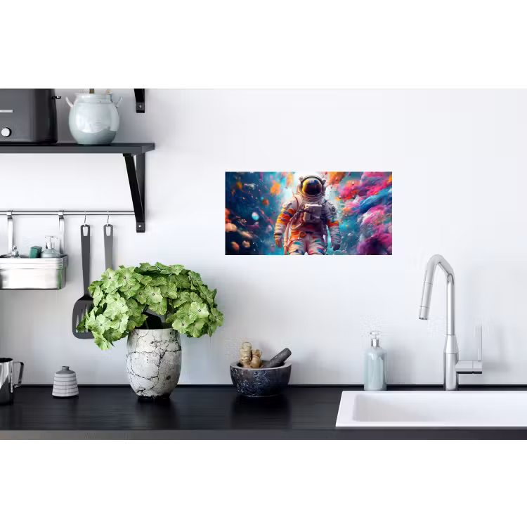 Muursticker - Neon - Meteoriet - Neon - Astronaut — 2