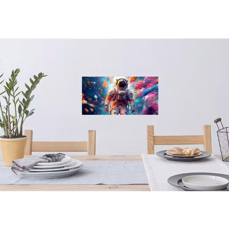 Muursticker - Neon - Meteoriet - Neon - Astronaut — 3