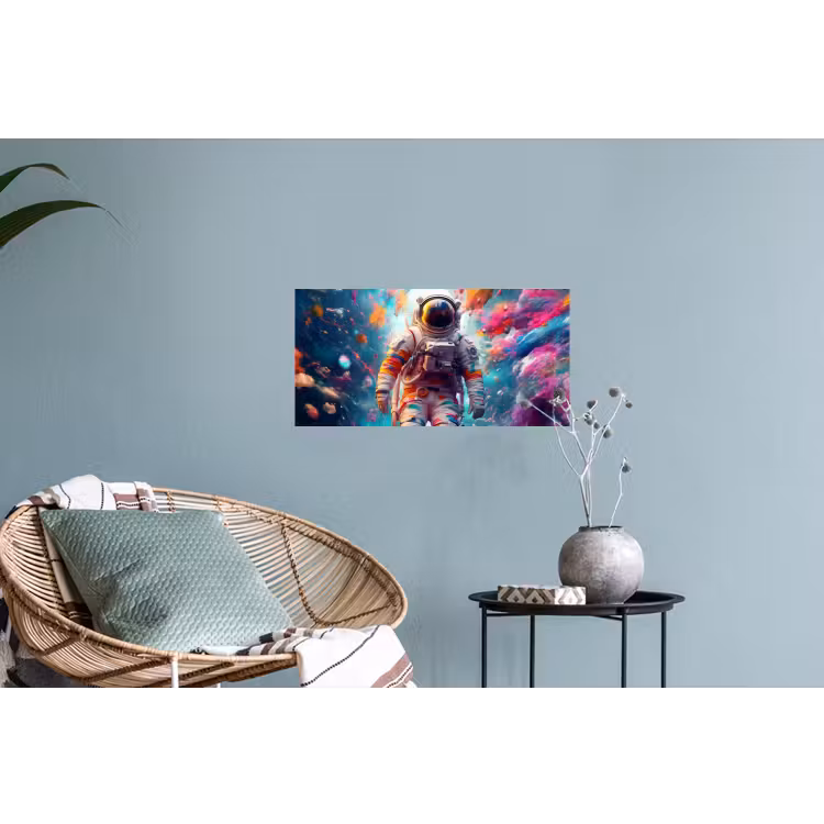 Muursticker - Neon - Meteoriet - Neon - Astronaut — 4