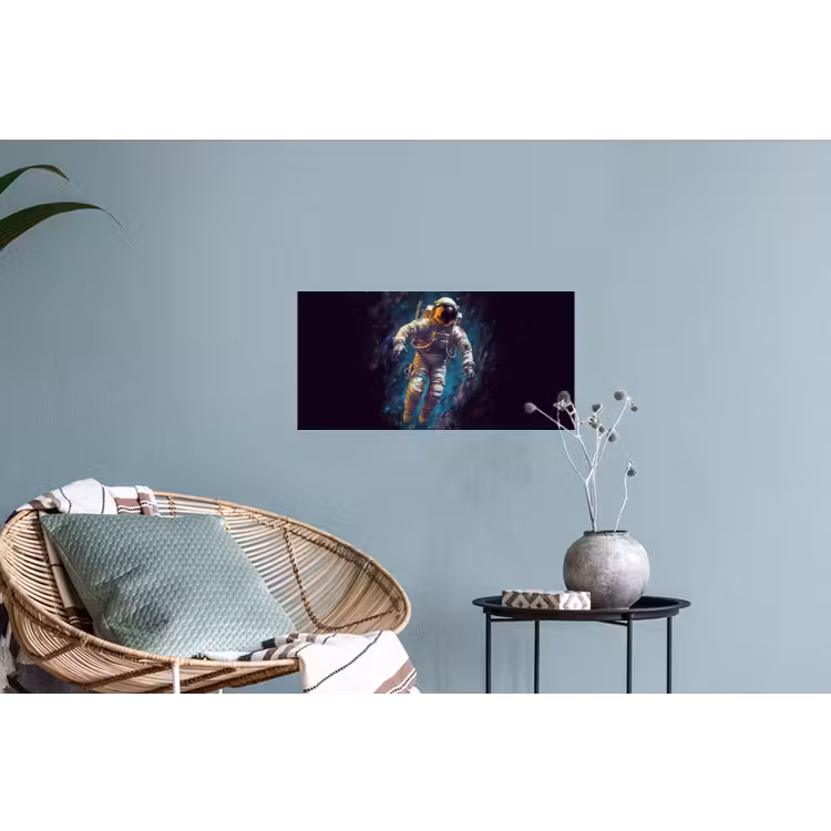 Muursticker - Ruimte - Neon - Astronaut - Sterren — 4