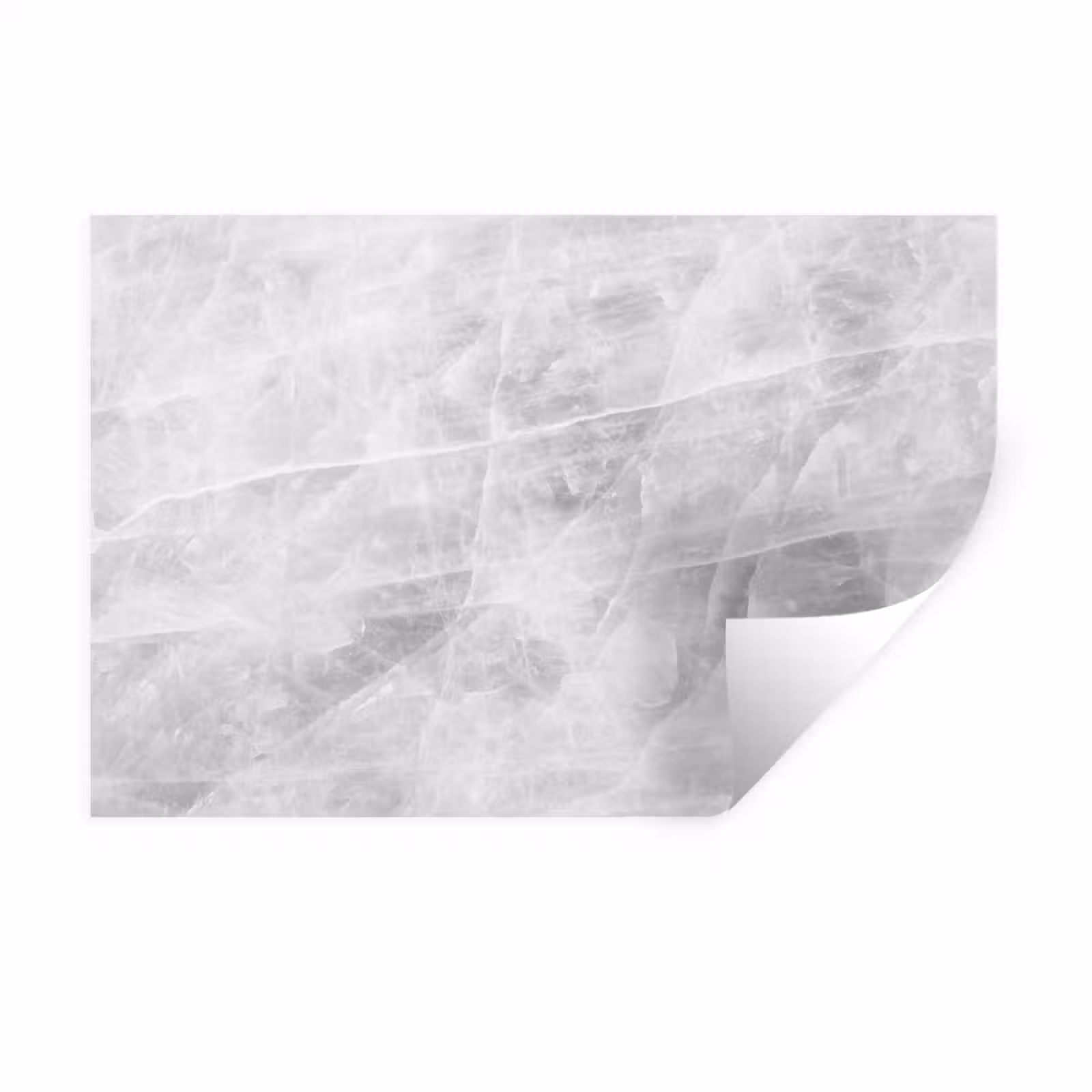 Muursticker - Marmer - Steen - Wit - Luxe - Marmerlook — 1