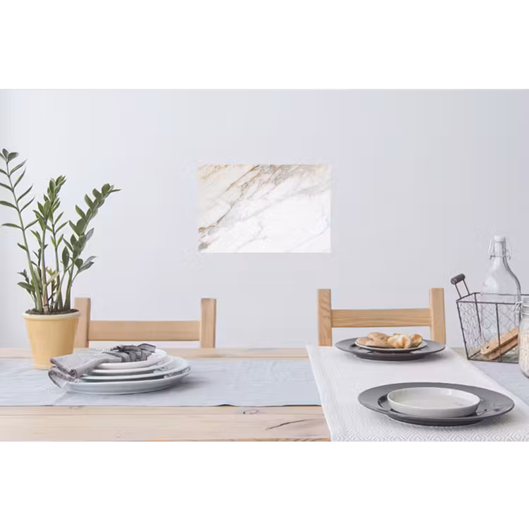 Muursticker - Marmer - Steen - Wit - Goud - Marmerlook - Steen - Luxe — 3