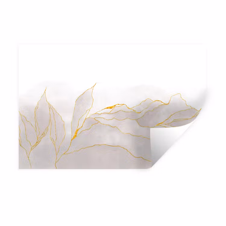 Muursticker - Marmerlook - Grijs - Goud - Chic - Marmer — 1
