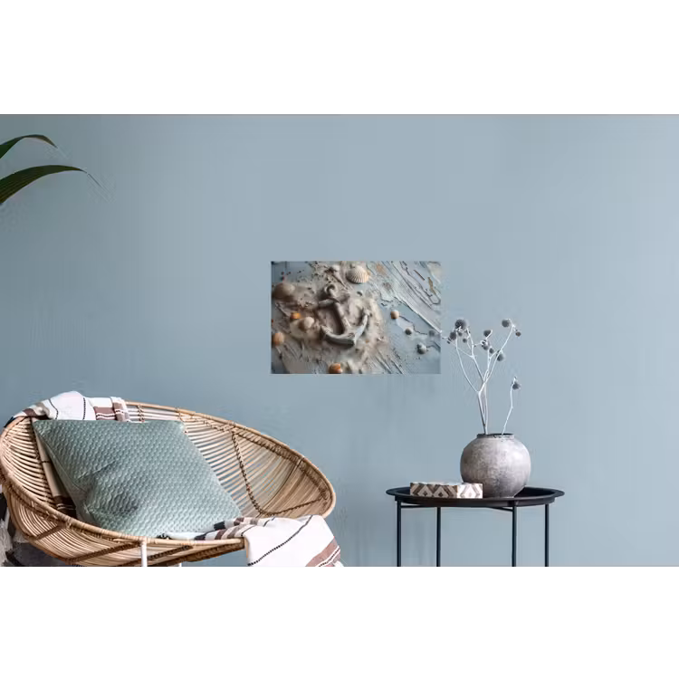 Muursticker - Anker - Hout - Schelpen - Zand — 4