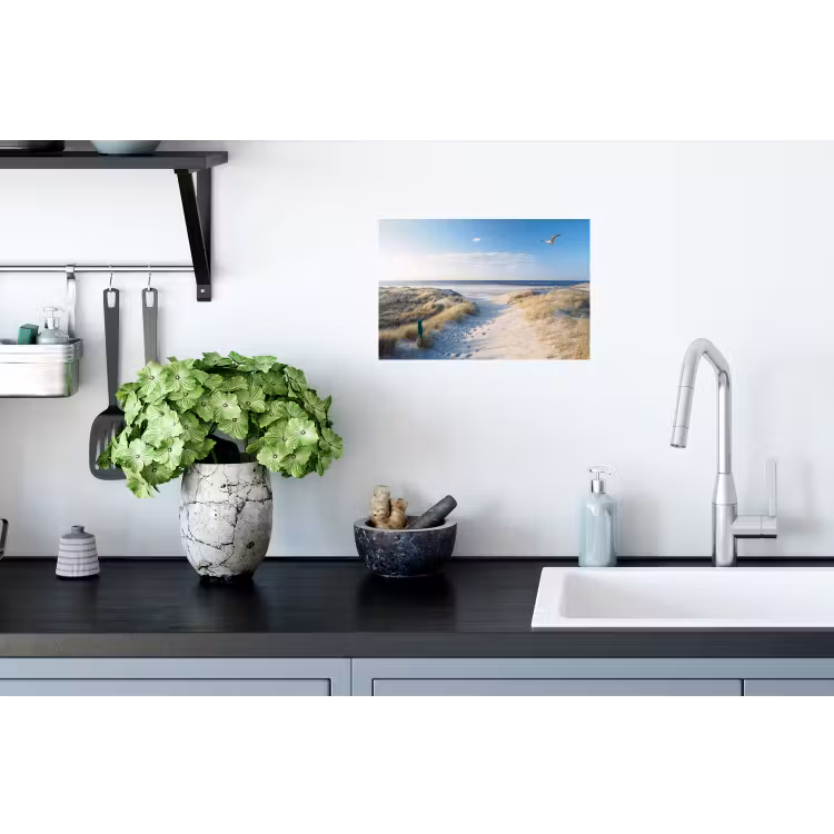 Muursticker - Duin - Meeuw - Strand - Zee - Zon — 2