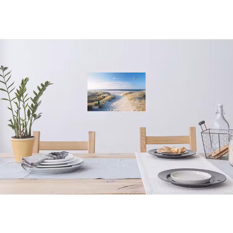Muursticker - Duin - Meeuw - Strand - Zee - Zon — 3