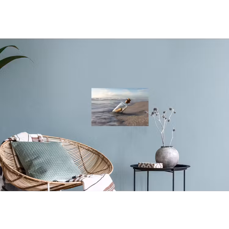 Muursticker - Glazenfles - Post - Zee - Zand — 4