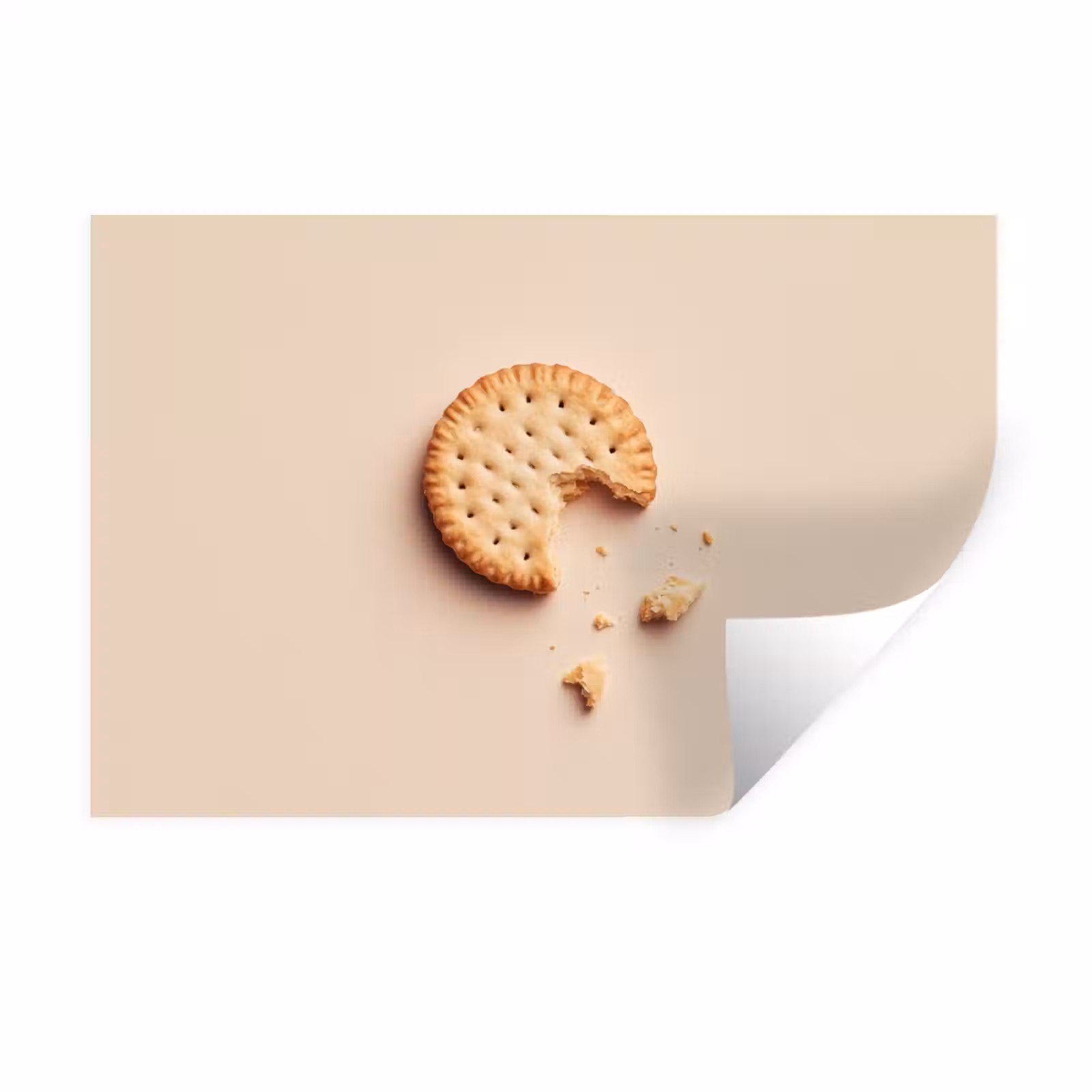Muursticker - Koekje - Kruimels - beige — 1