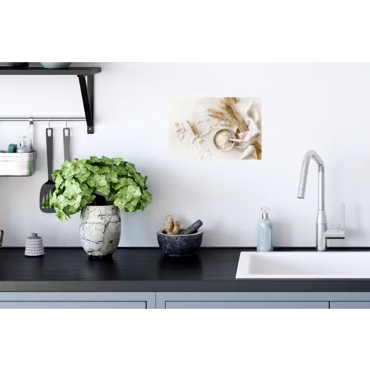 Muursticker - Bloem - Hout - Tarwe — 2