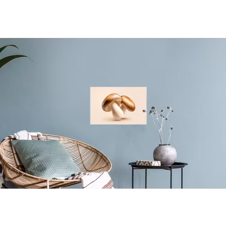 Muursticker - Champignons - Zacht - Beige — 4