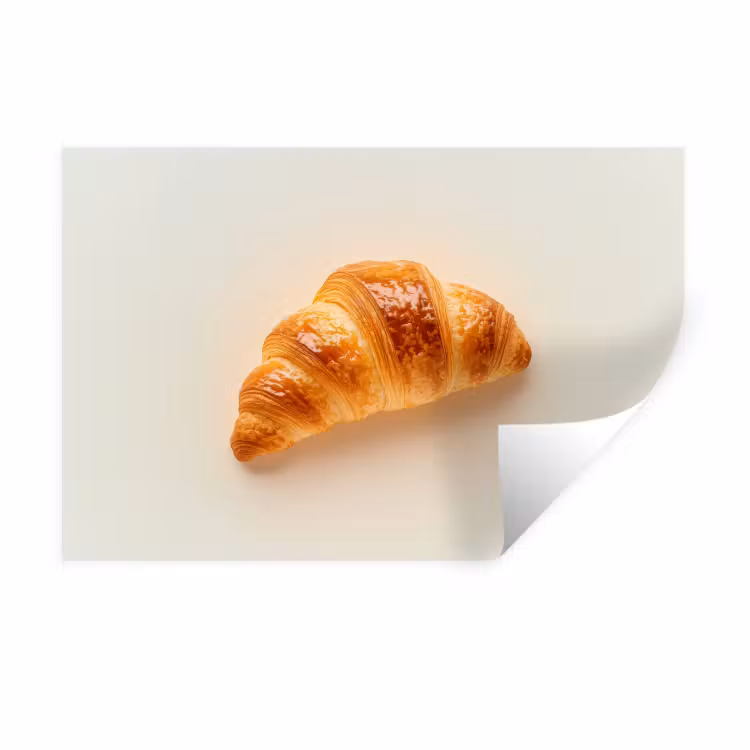 Muursticker - Croissant - Brood - Beige — 1