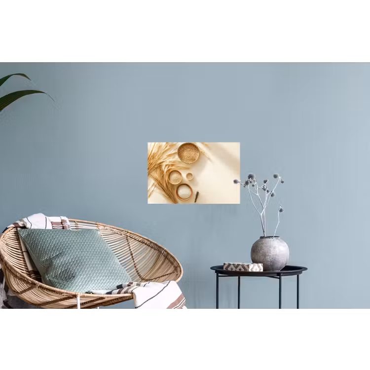 Muursticker - Granen - Hout - Kom - Beige — 4