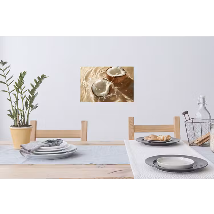 Muursticker - Kokosnoot - Water - Beige - Spetters — 3