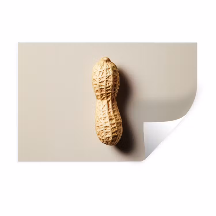 Muursticker - Pinda - Ruw - Beige — 1