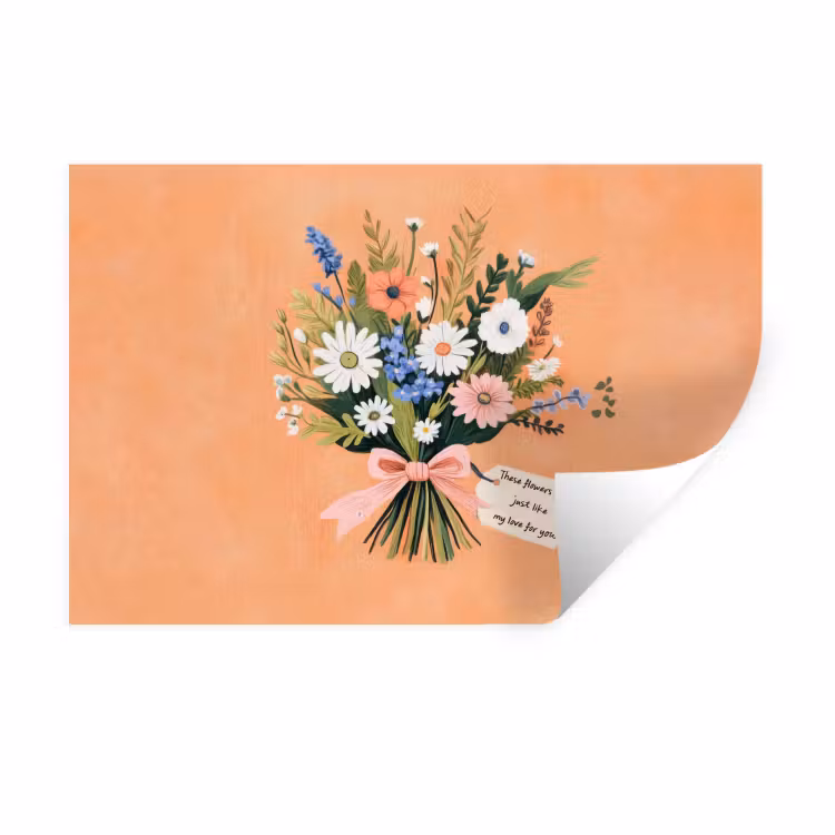 Muursticker - Boeket - Strikje - Quote — 1