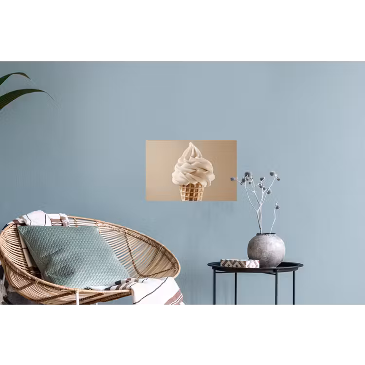 Muursticker - IJs - Softijs - Romig - Hoorntje - Beige — 4