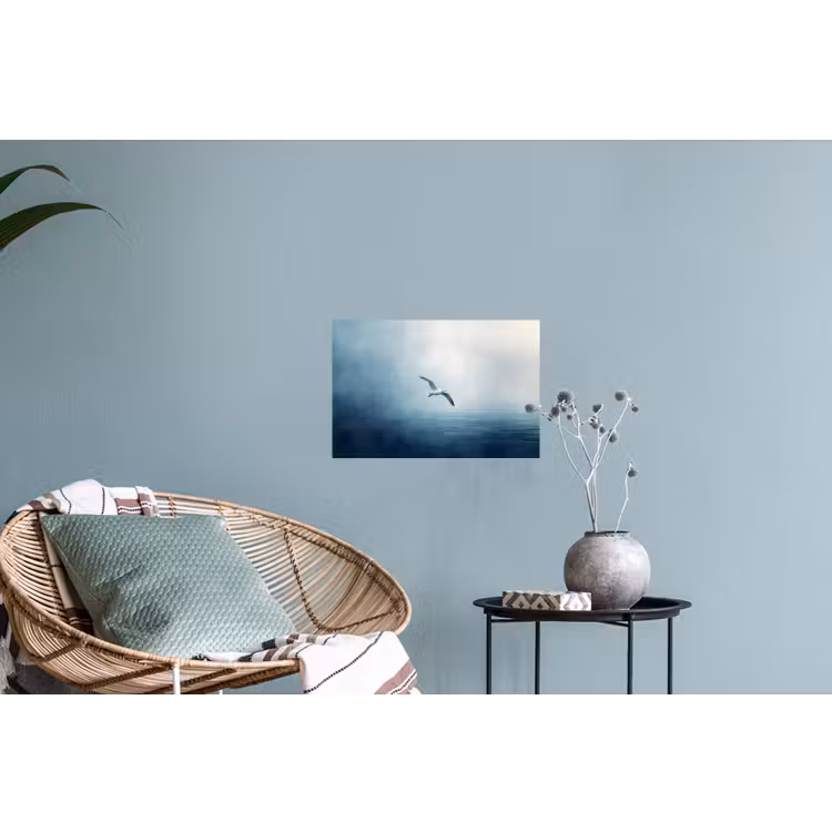 Muursticker - Meeuw - Wit - Zee - Mistig — 4