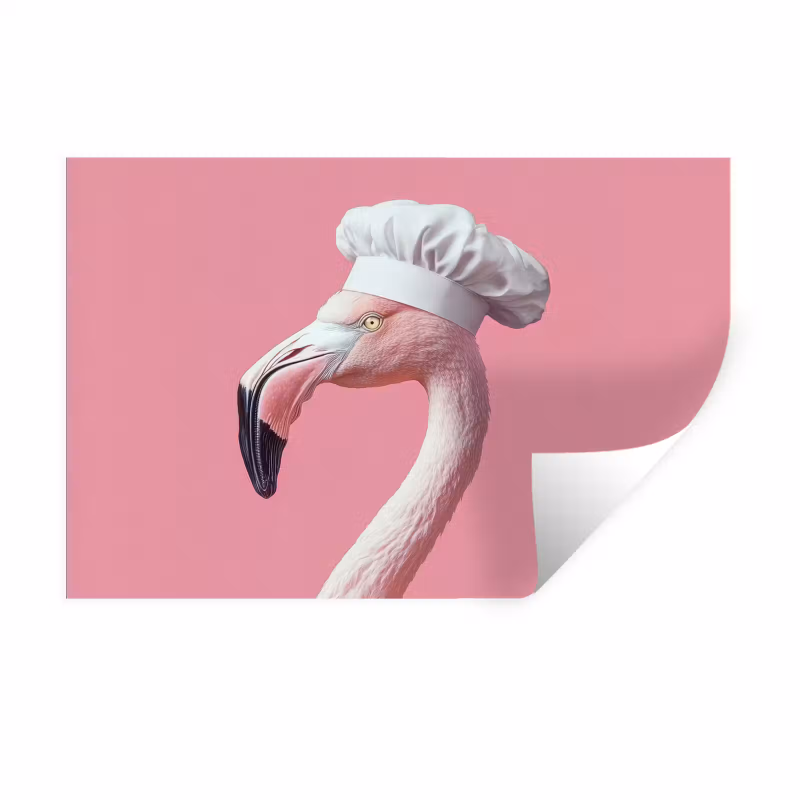 Muursticker - Flamingo - Roze - Koksmuts - Vogel — 1