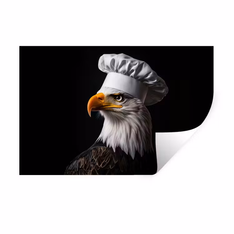 Muursticker - Arend -Amerika - Koksmuts - Vogel - Stoer — 1