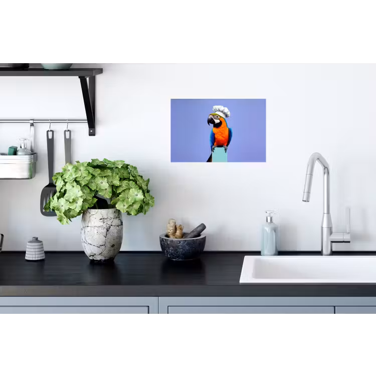 Muursticker - Papegaai - Koksmuts - Vogel - Leuk — 2