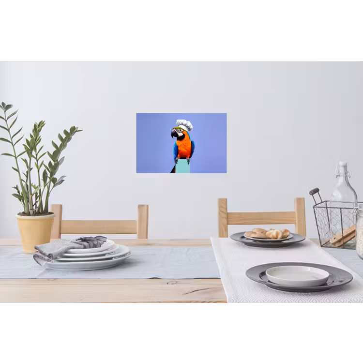 Muursticker - Papegaai - Koksmuts - Vogel - Leuk — 3