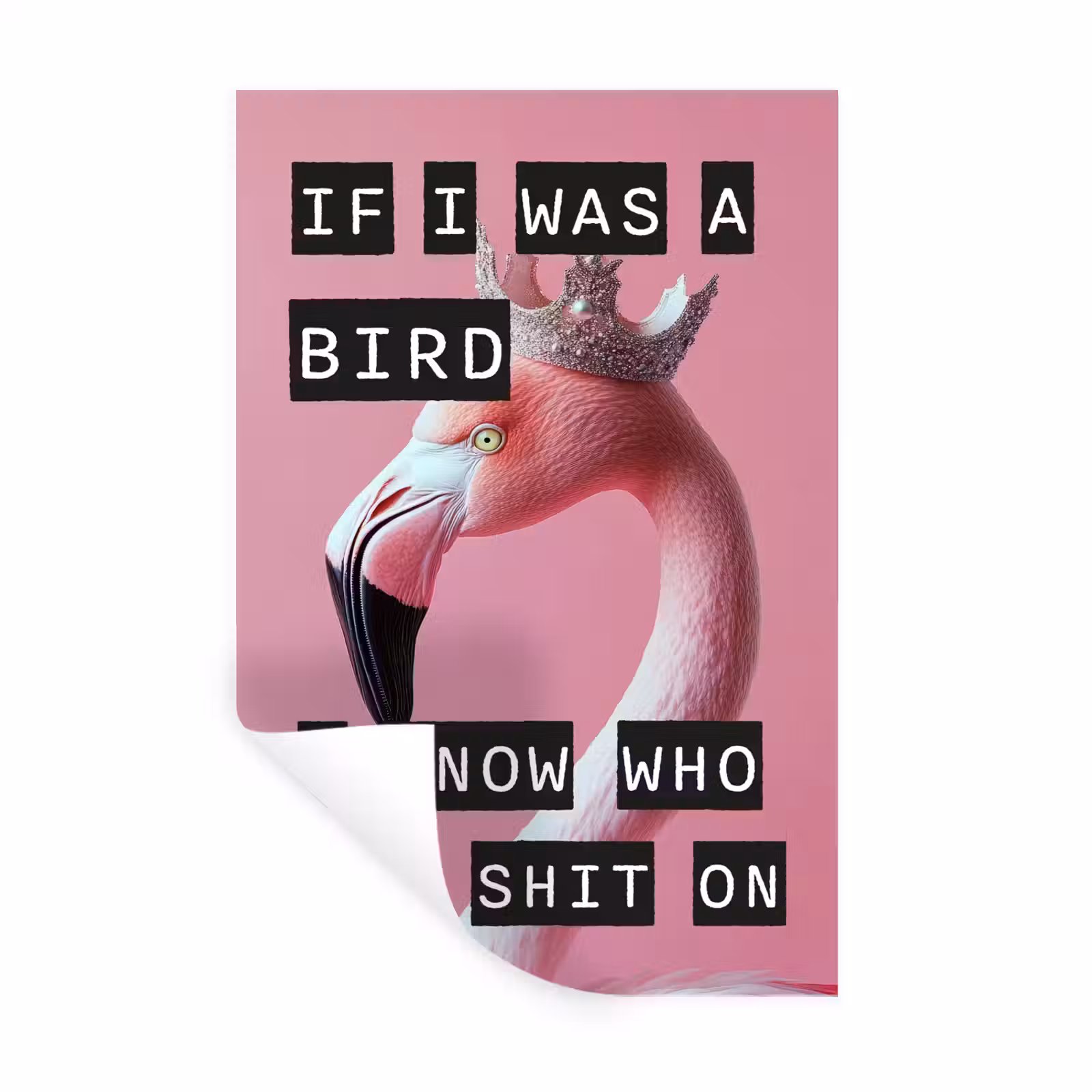 Muursticker - Flamingo - Roze - Vogel - Decoratie — 1
