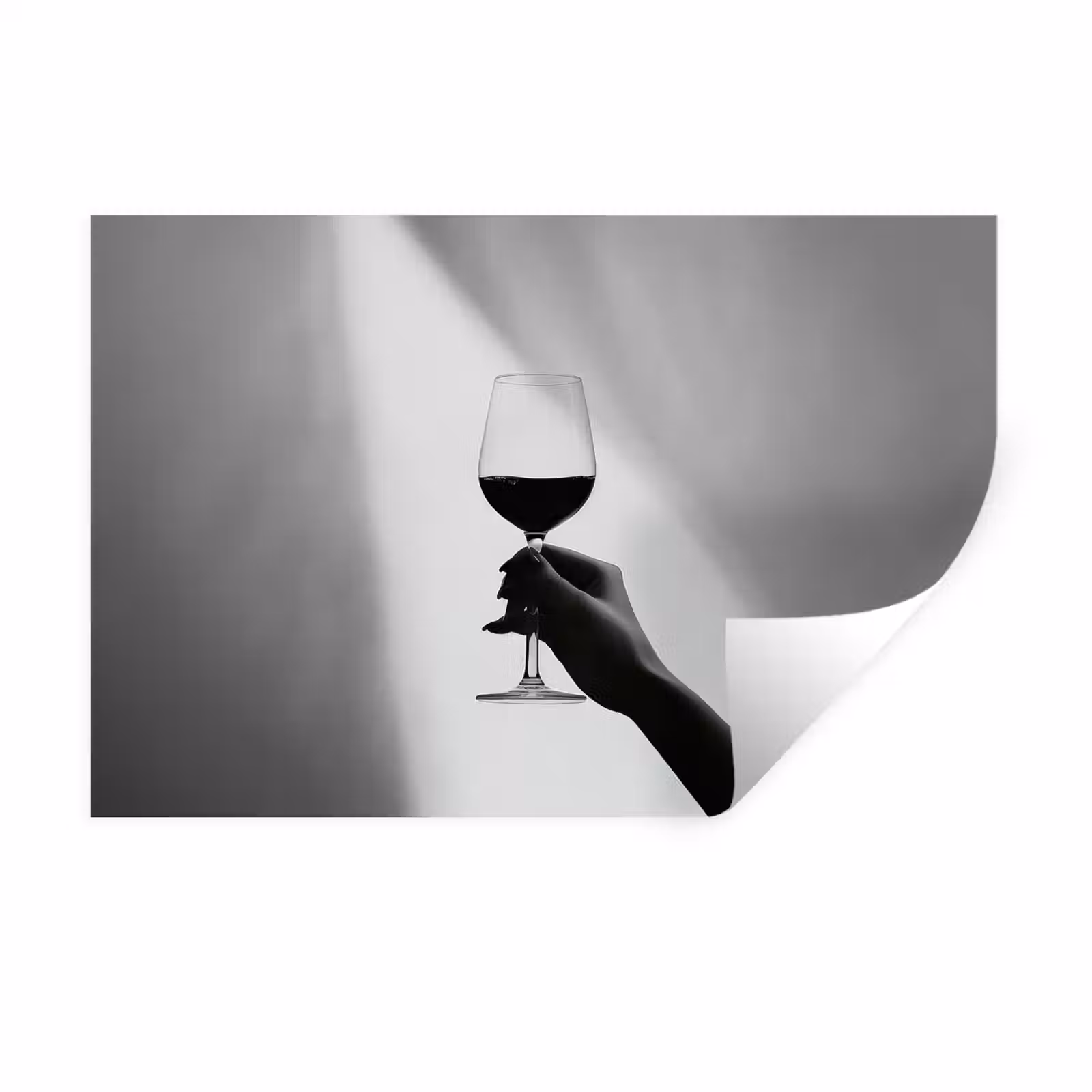 Muursticker - Lichtinval - Wijn - Rood - Glas — 1