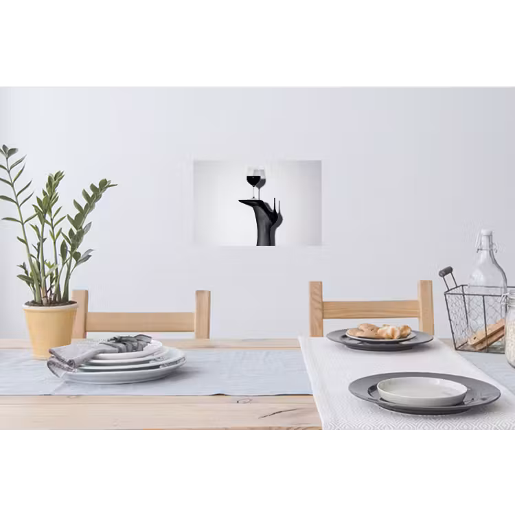 Muursticker - Hak - Wijn - Minimalistisch - Zwart — 3