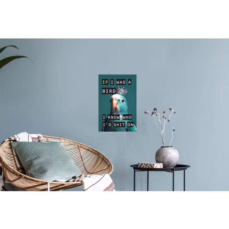 Muursticker - Parkiet - Turquoise - Quotes - Decoratie — 4
