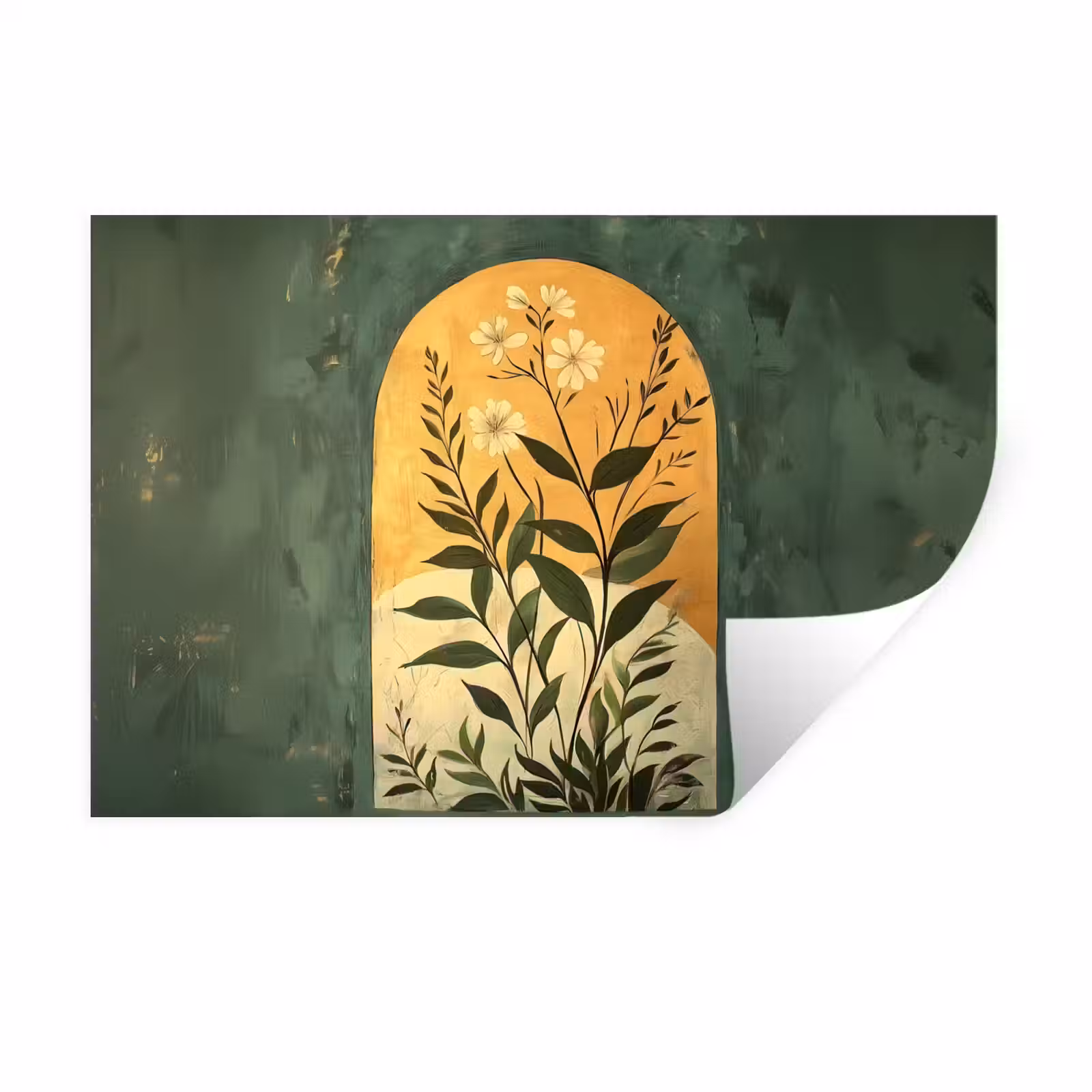 Muursticker - Plant - Bloemen - Wit — 1