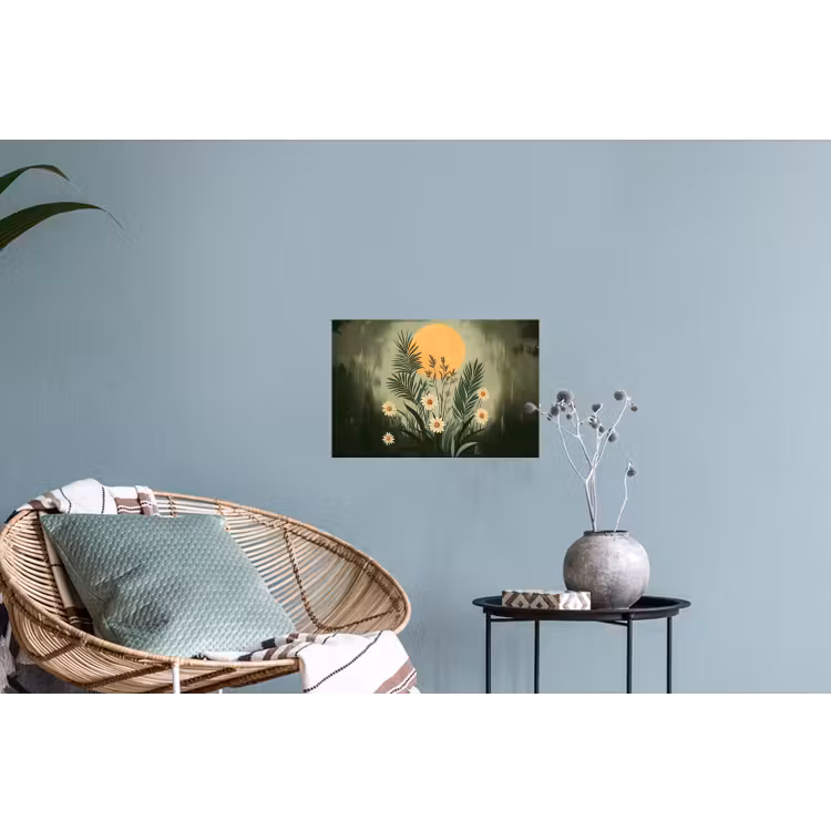 Muursticker - Bloemen - Bladeren - Zon - Groen — 4