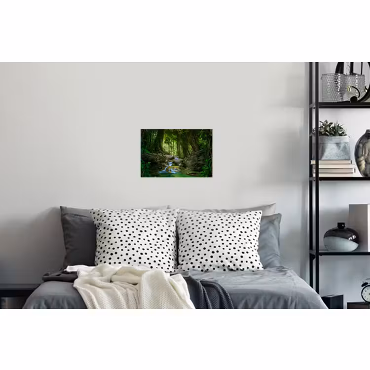 Muursticker - Jungle - Stenen - Water - Natuur - Planten — 5