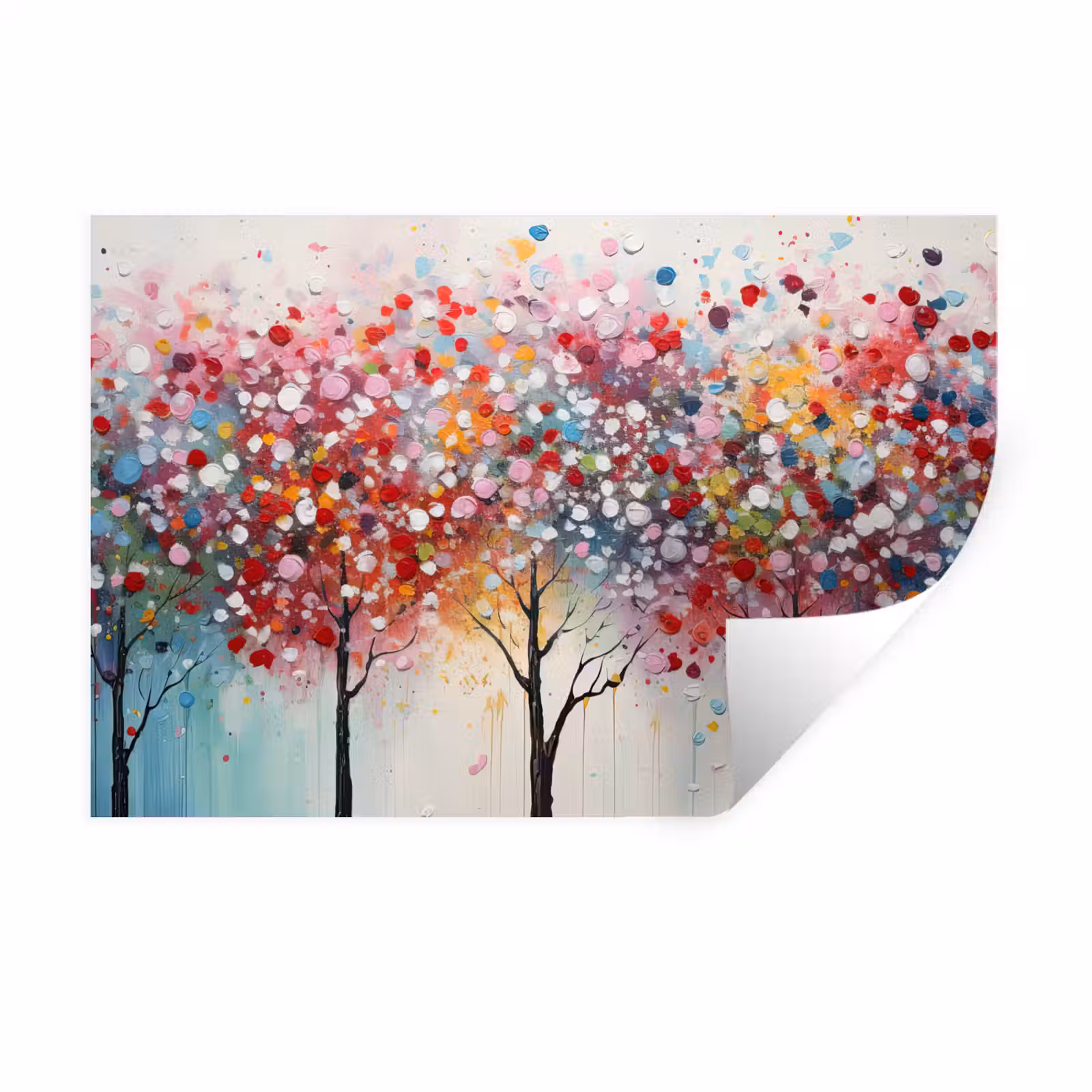 Muursticker - Kunst - Bomen - Natuur - Acryl — 1