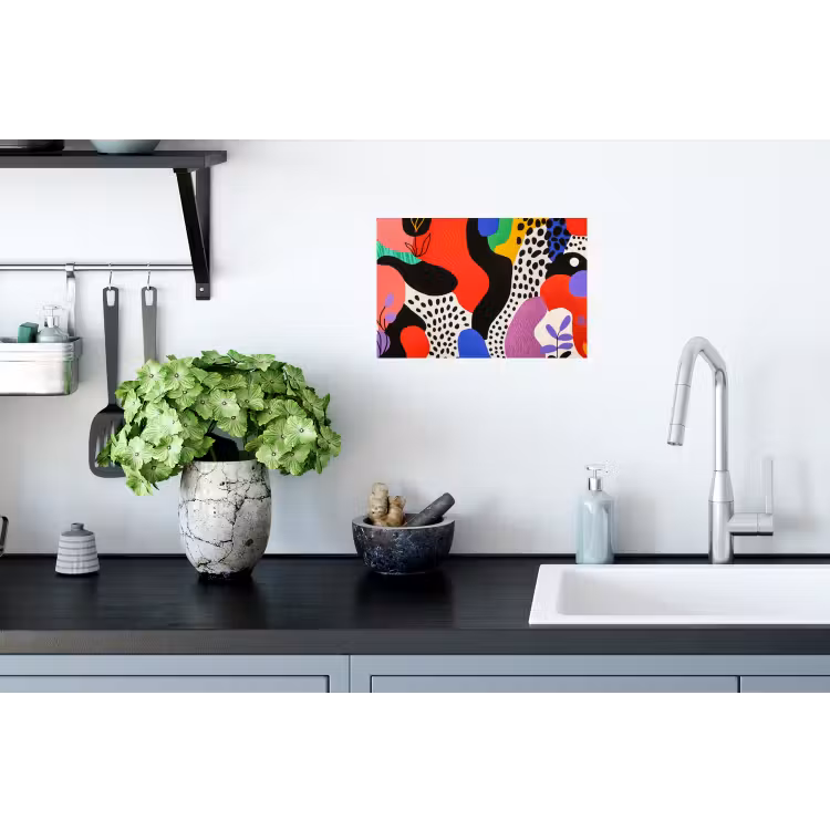 Muursticker - Abstract - Vormen - Kleuren - Stippen — 2