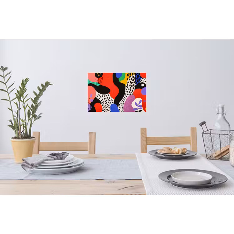 Muursticker - Abstract - Vormen - Kleuren - Stippen — 3
