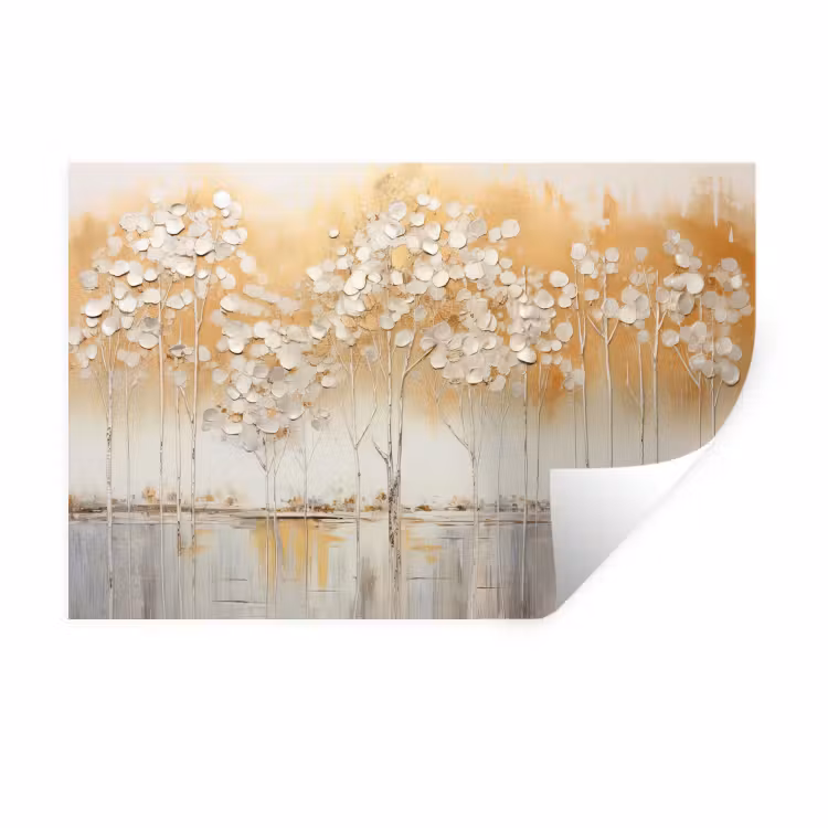 Muursticker - Bomen - Kunst - Acryl - Natuur — 1