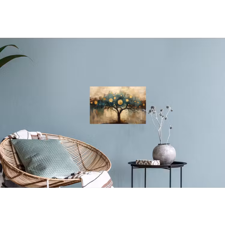 Muursticker - Boom - Kunst - Maan - Watercolor — 4