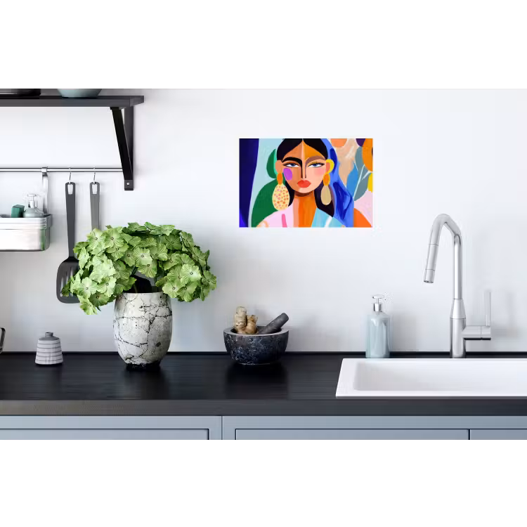 Muursticker - Portret - Vrouw - Modern — 2