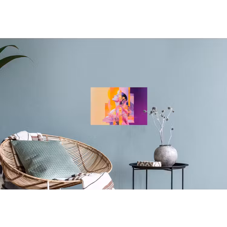Muursticker - Abstract - Portret - Vrouw - Kleurrijk — 4