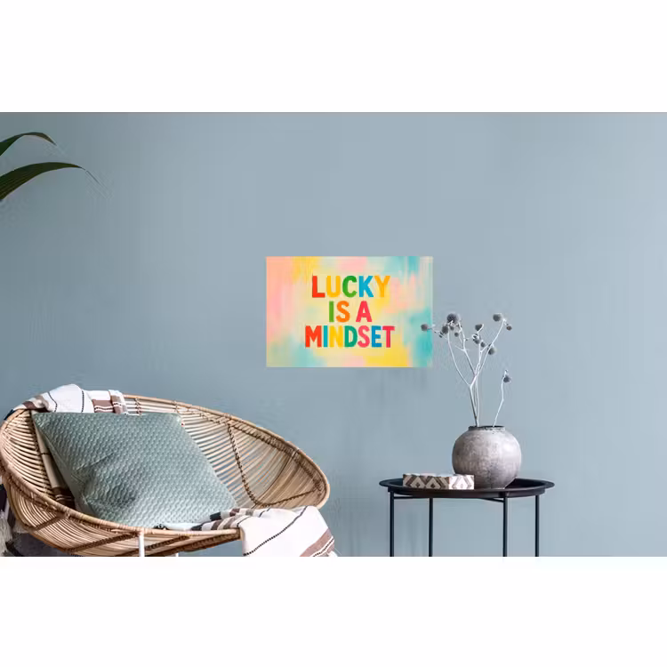 Muursticker - Quote - Lucky - Regenboogkleuren — 4