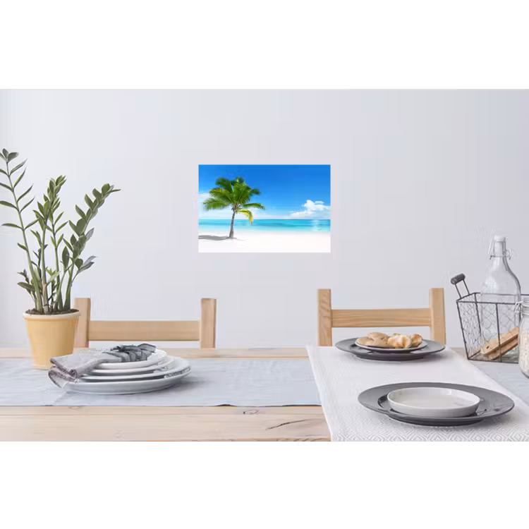 Muursticker - Palmboom - Strand - Zee - Zomer — 3