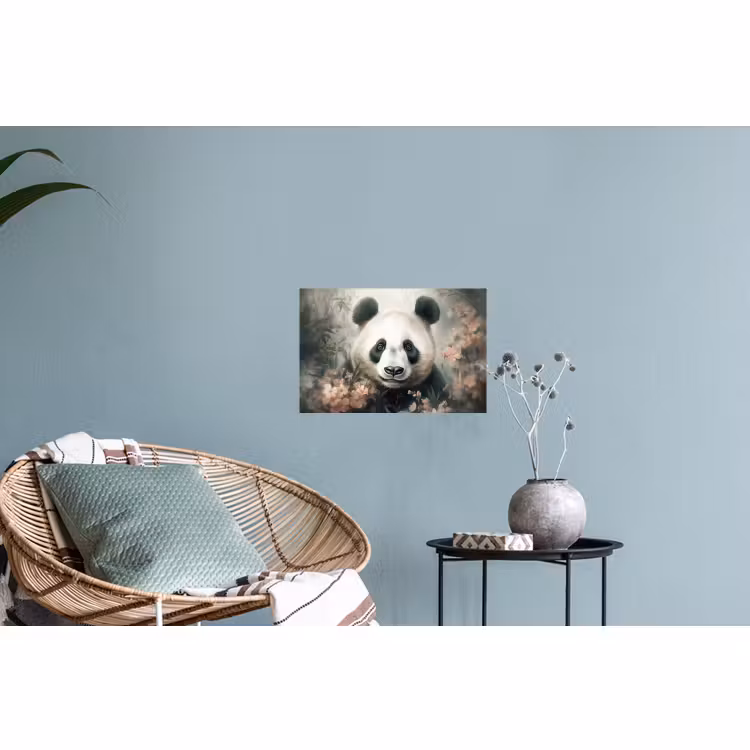 Muursticker - Panda - Dieren - Bloemen - Planten — 4