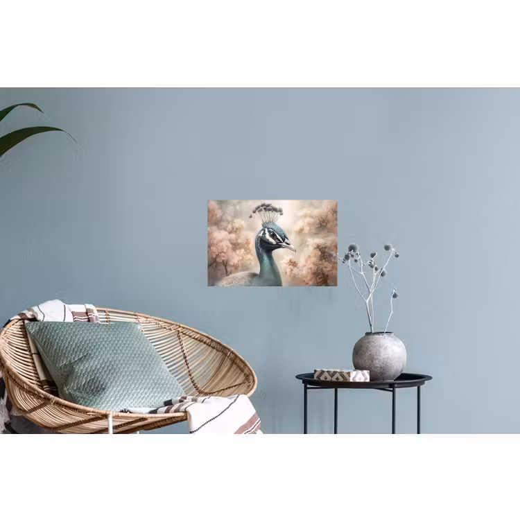 Muursticker - Pauw - Vogels - Bloemen - Boom - Botanisch — 4