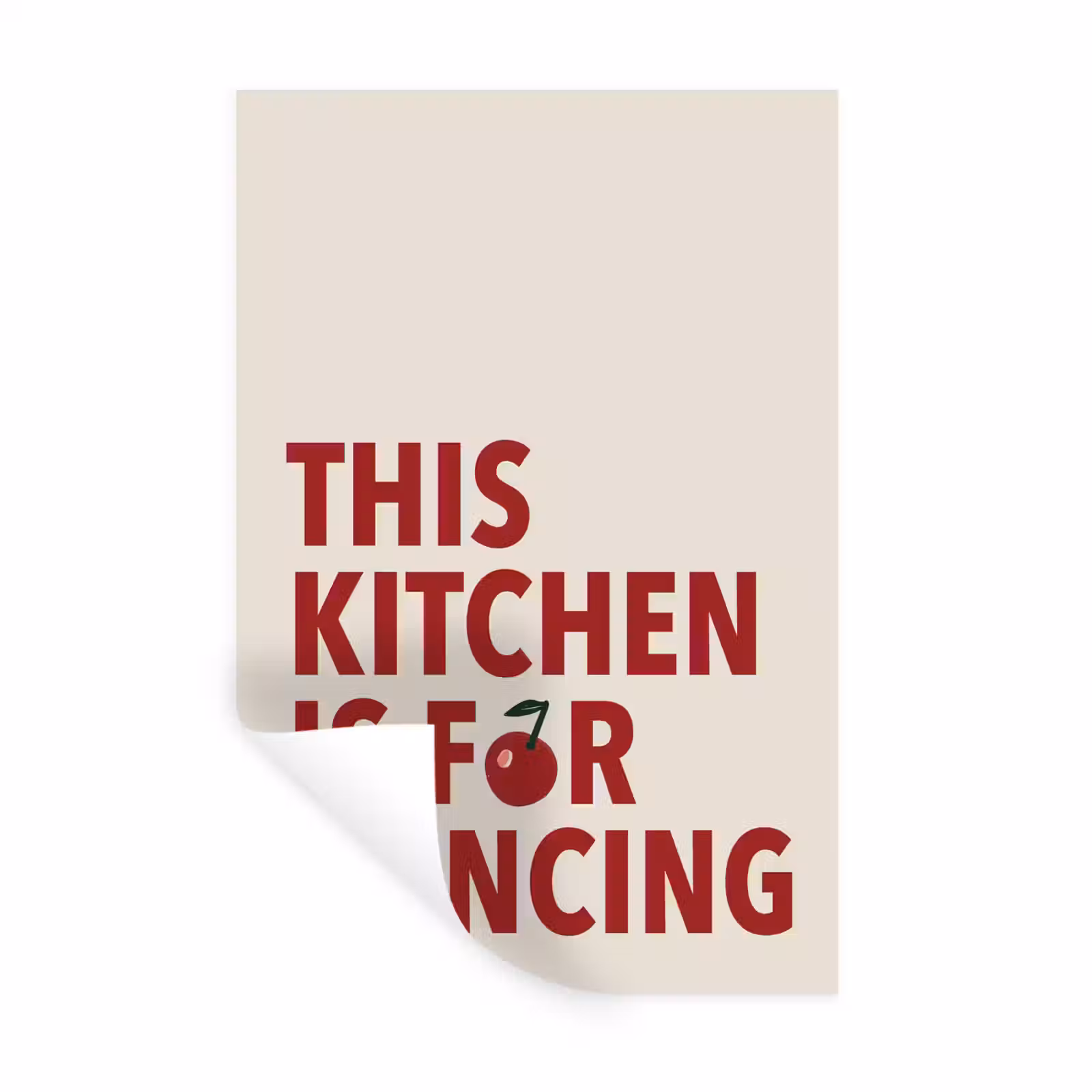 Muursticker - Rood - Quote - Kersen — 1