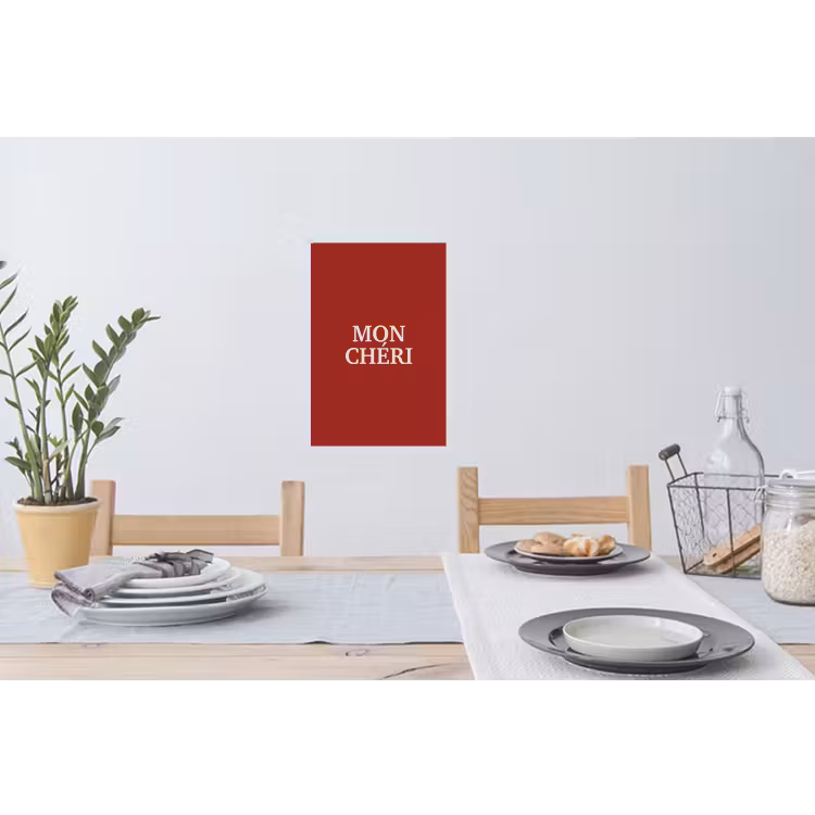 Muursticker - Rood - Frans - Quotes — 3