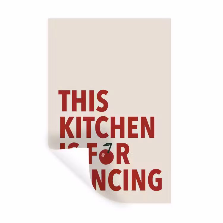 Muursticker - Rood - Quote - Kersen — 1