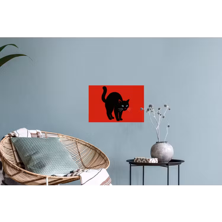 Muursticker - Kat - Zwart - Staart — 4