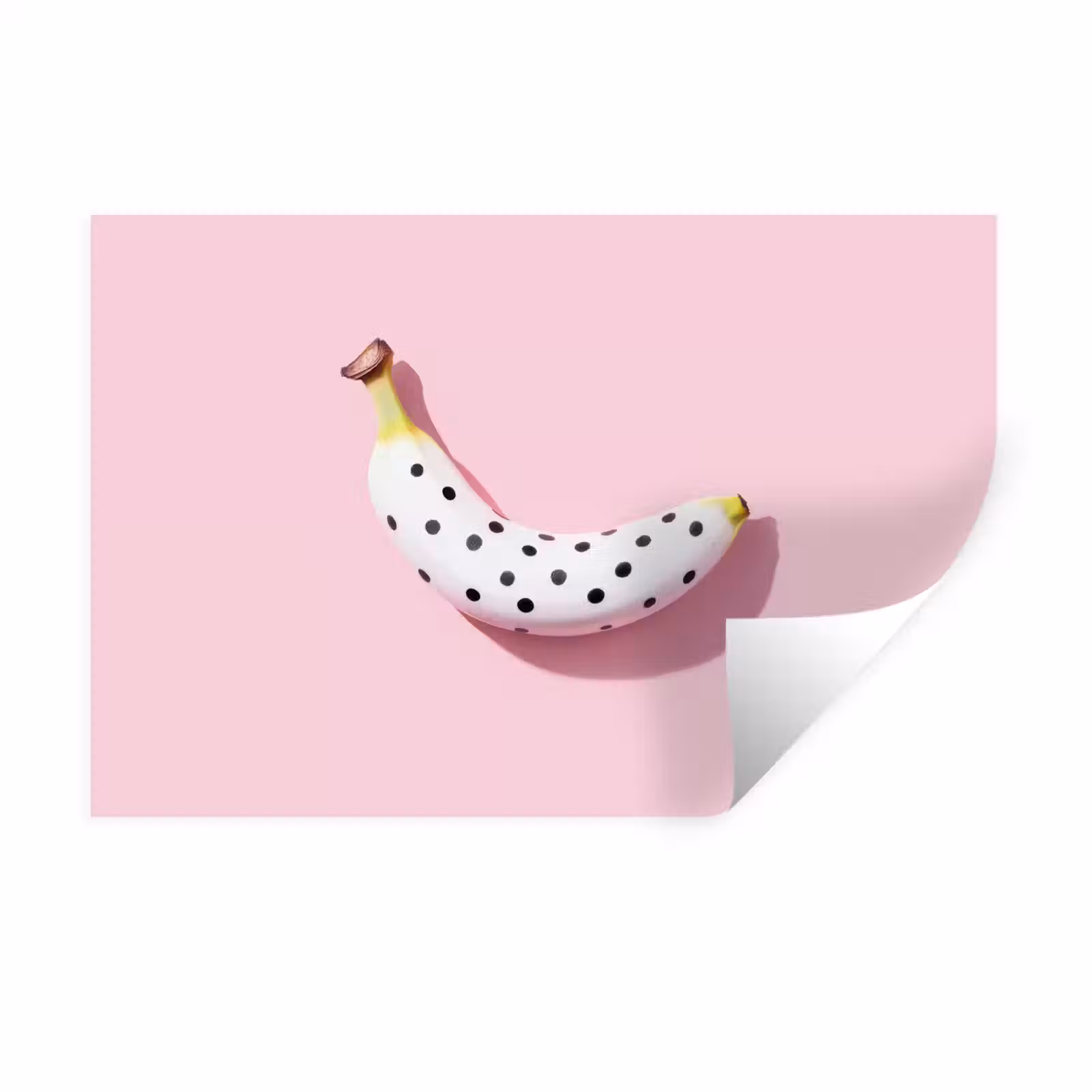 Muursticker - Banaan - Stippen - roze — 1