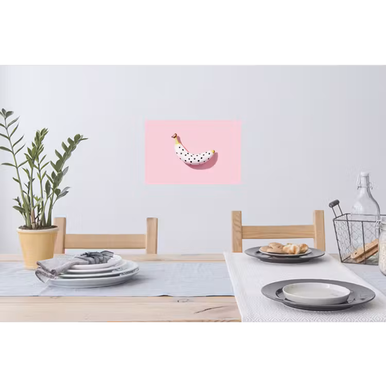 Muursticker - Banaan - Stippen - roze — 3